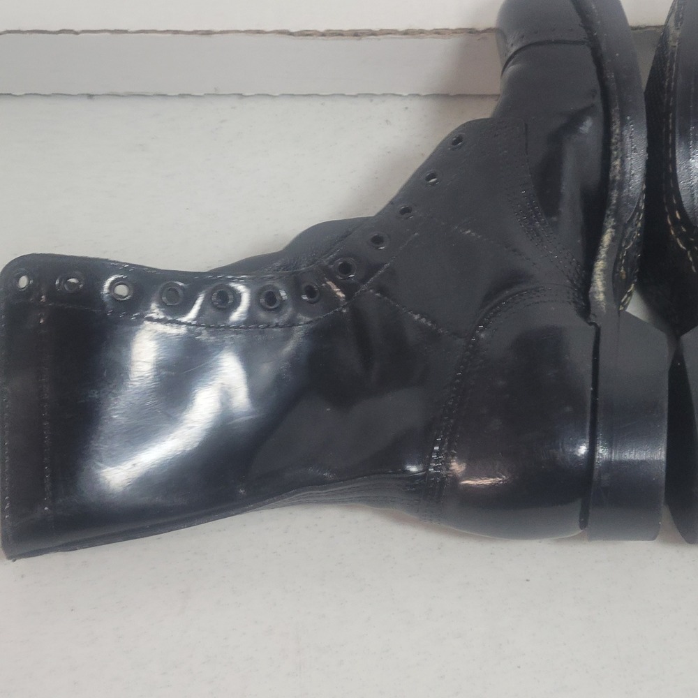 Corcoran 1500 Mens Black Leather Jump Boots Military Paratrooper Cap Toe 7 EE - Picture 9 of 11